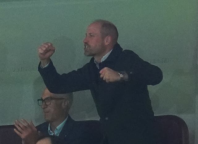 The Prince of Wales celebrates