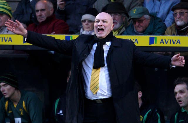 Norwich manager Bryan Gunn. (PA)