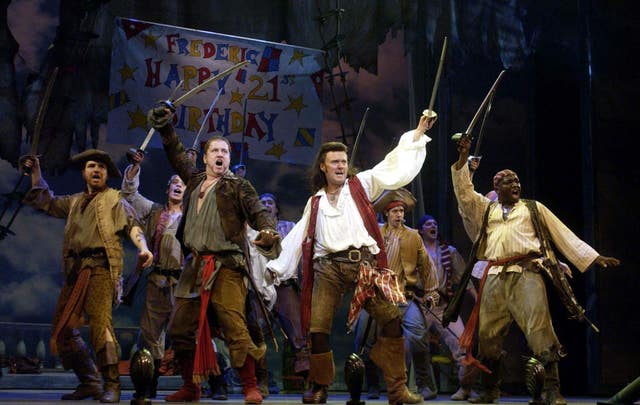 Anthony Head (second right) starring in The Pirates of Penzance