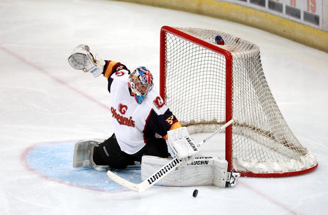 Petr Cech makes a save for the Guildford Phoenix