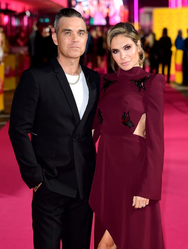 Ayda and her husband Robbie Williams 