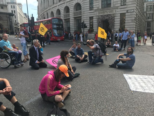 London protesters