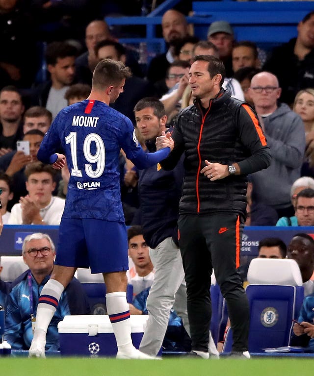 Frank Lampard and Mason Mount