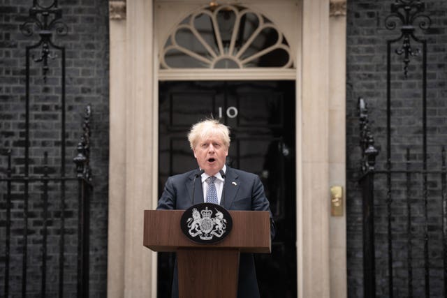 Boris Johnson resignation