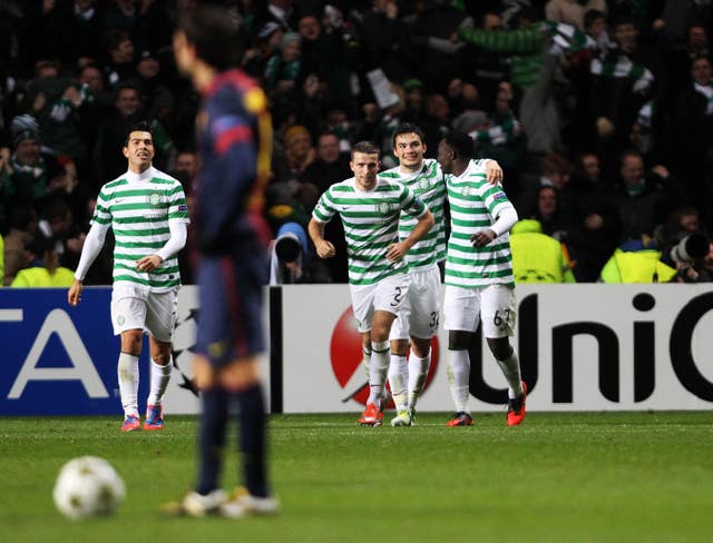 Lennon was in charge of Celtic in 2012 as they shot down Barcelona at Celtic Park thanks to Tony Watt's winner