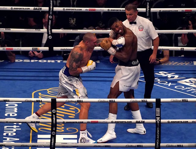 Joshua was unable to land major blows on Usyk