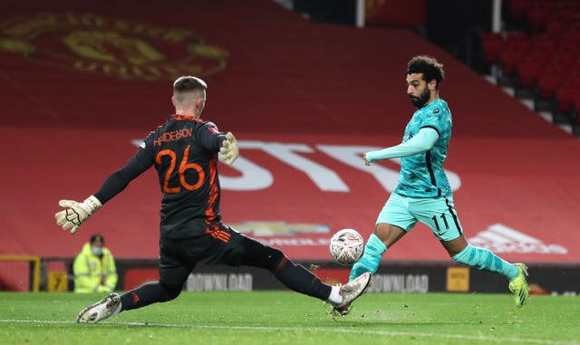 Mohamed Salah fires Liverpool ahead at Manchester United