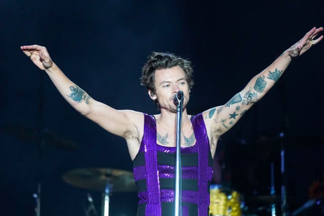 Harry Styles currently sits atop the UK charts (Ian West/PA)