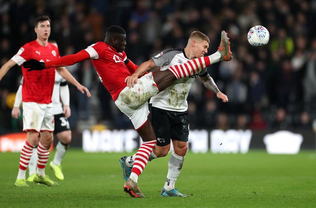 Barnsley confirmed that Diaby's (centre) contract had now been terminated 