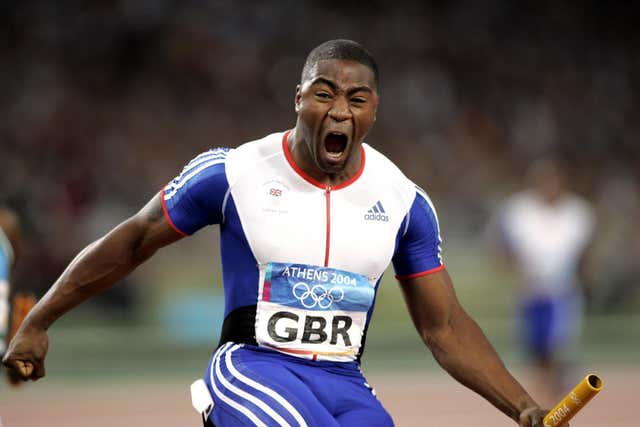 Mark Lewis-Francis after winning gold in 2004