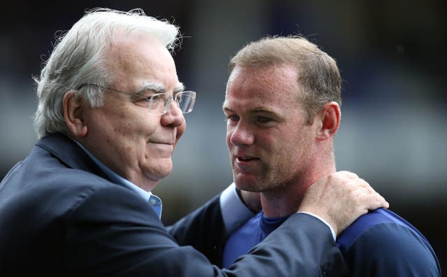 Bill Kenwright with Wayne Rooney