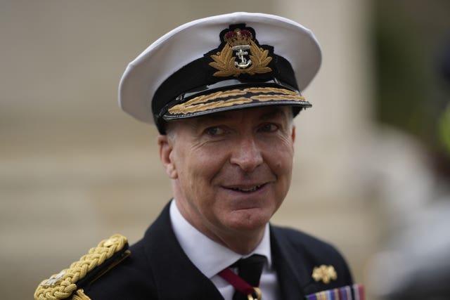 The Chief of the Defence Staff Admiral Tony Radakin