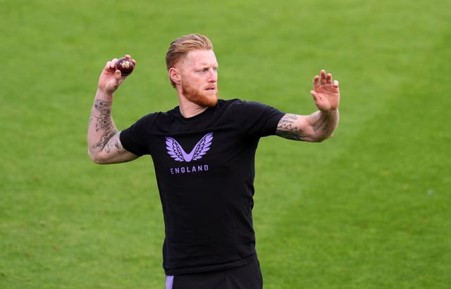 England’s Ben Stokes during a nets session at The Oval in London