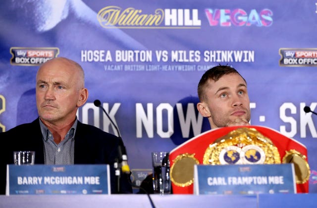 Barry McGuigan is not Carl Frampton's trainer any more