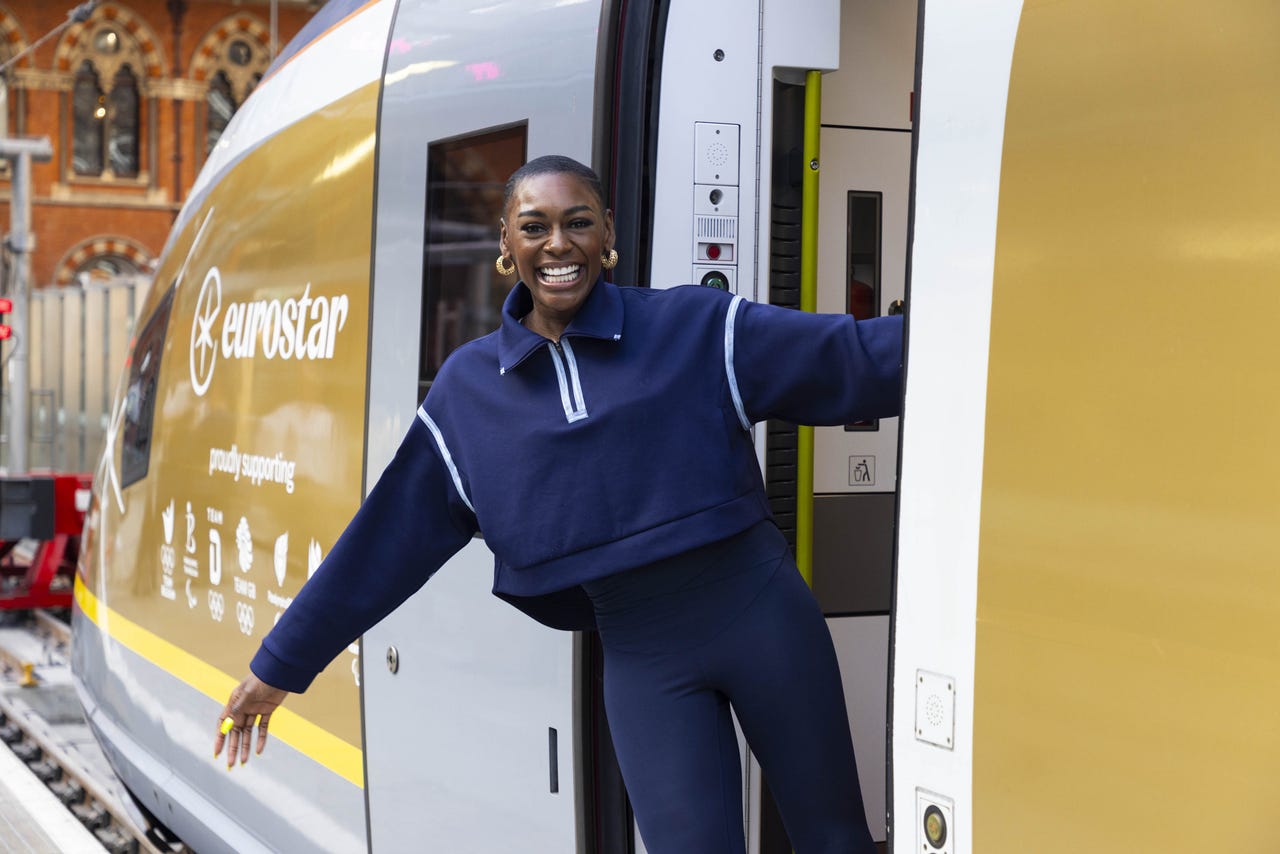 Olympic and Paralympic royalty launch golden Eurostar train for Paris ...