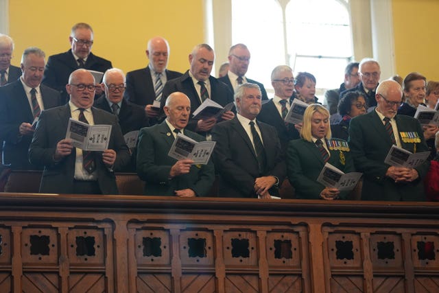 A general view of the service at Sandys Street Presbyterian Church