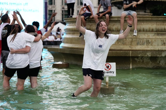 Fans watch England v Germany – UEFA Women’s Euro 2022 – Final