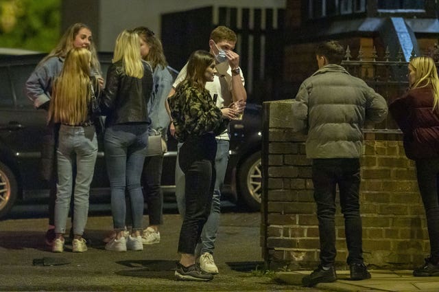 Late-night drinkers leave the Brookhouse public house in Liverpool (Peter Byrne/PA)