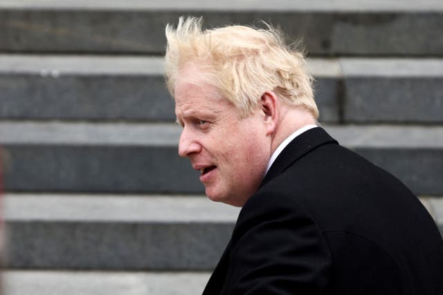 Boris Johnson at Platinum Jubilee celebrations