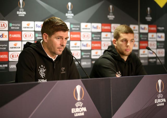 Rangers' manager Steven Gerrard (left) released former Liverpool team-mate Jon Flanagan last summer 