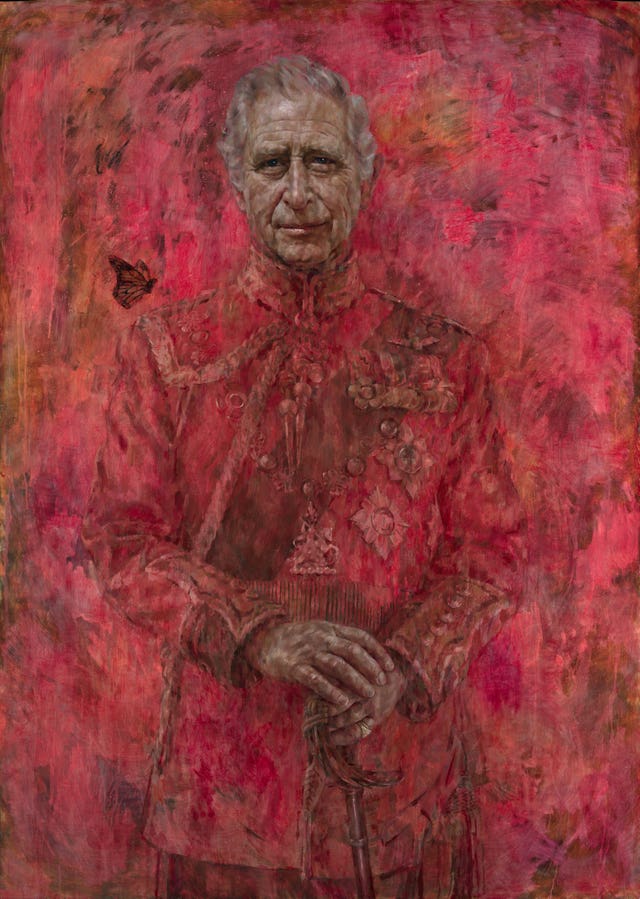 King Charles III unveils Jonathan Yeo portrait