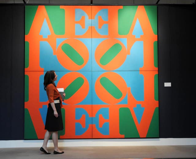 Robert Indiana piece to be auctioned