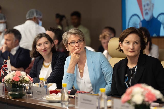 Yvette Cooper visit to India
