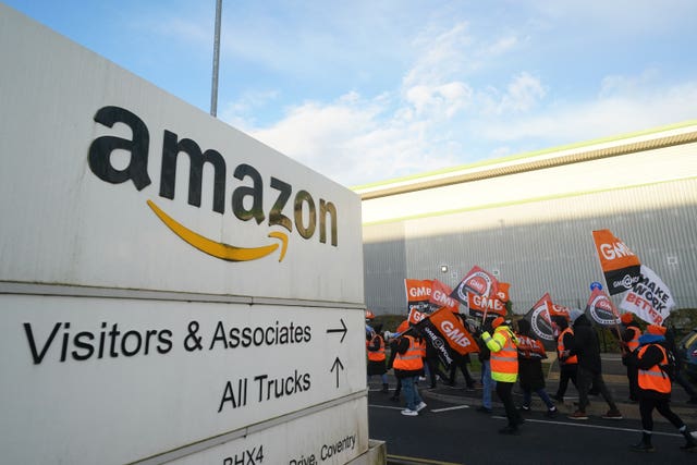 Striking Amazon workers