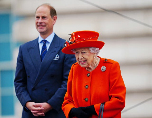 The Queen with the Earl of Wessex 