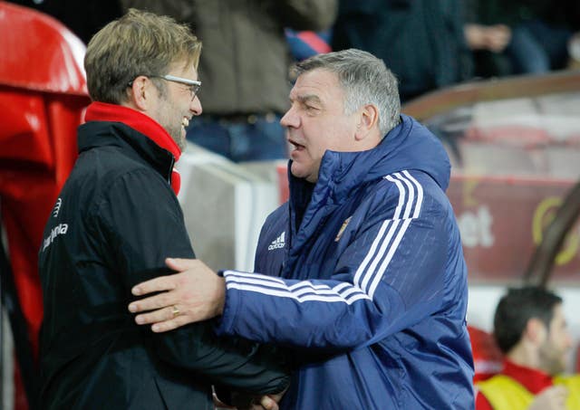 Jurgen Klopp and Sam Allardyce