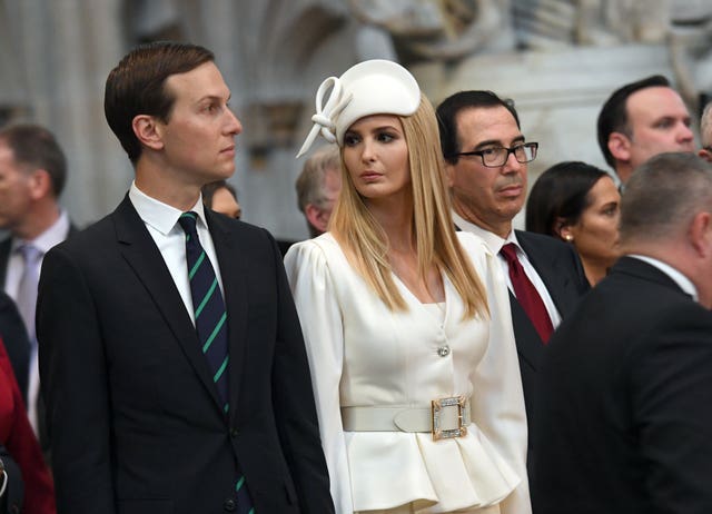 Jared Kushner and Ivanka Trump joined the tour of Westminster Abbey 