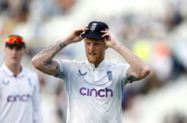 Ben Stokes during England's Test against the West Indies