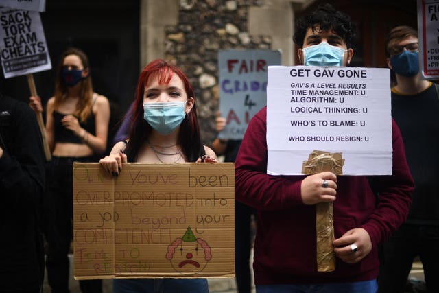 Exams protest