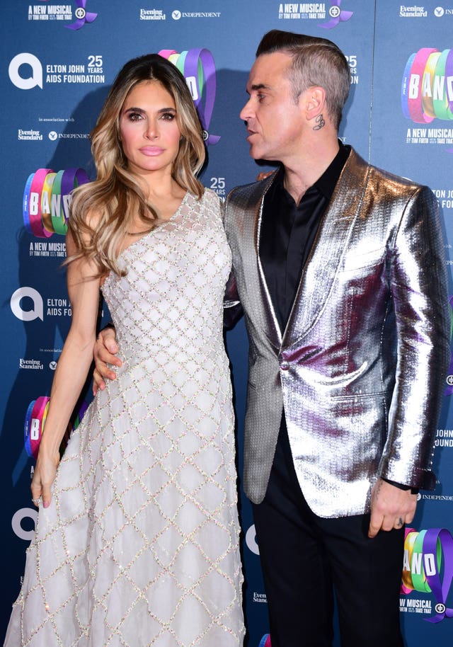 Ayda Field and Robbie Williams 