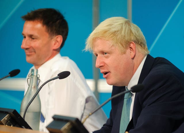 Boris Johnson and Jeremy Hunt