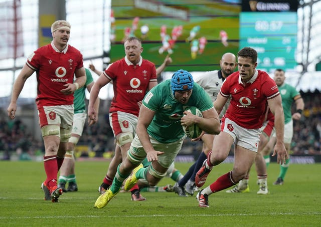 Tadhg Beirne's late score earned Ireland a third successive bonus-point win