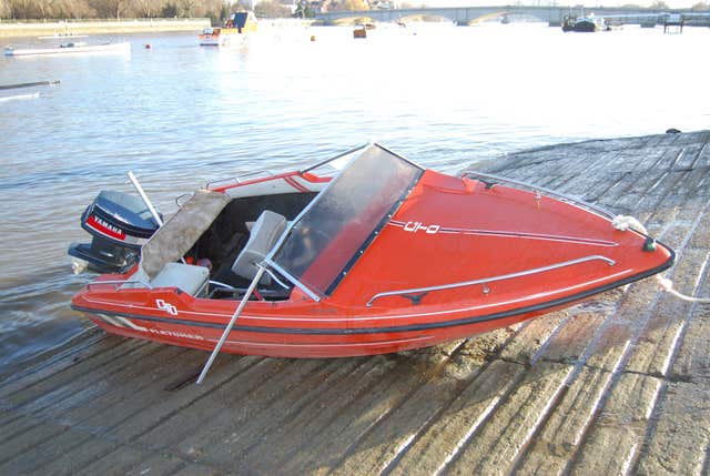 The speedboat owned by Jack Shepherd 