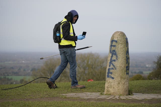 Lia Fail standing stone vandalised