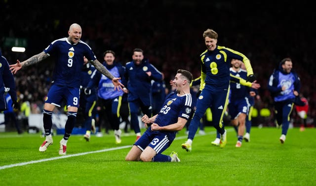 Kenny McLean celebrates