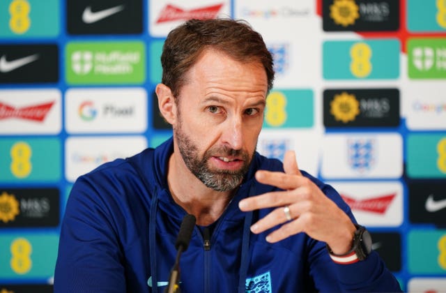 England manager Gareth Southgate during a press conference