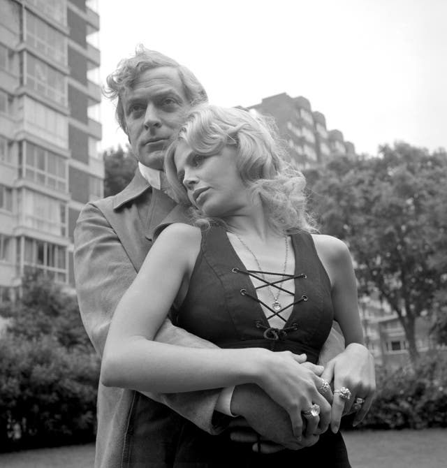Film – Michael Caine and Britt Ekland – ‘Get Carter’ – Paddington, London