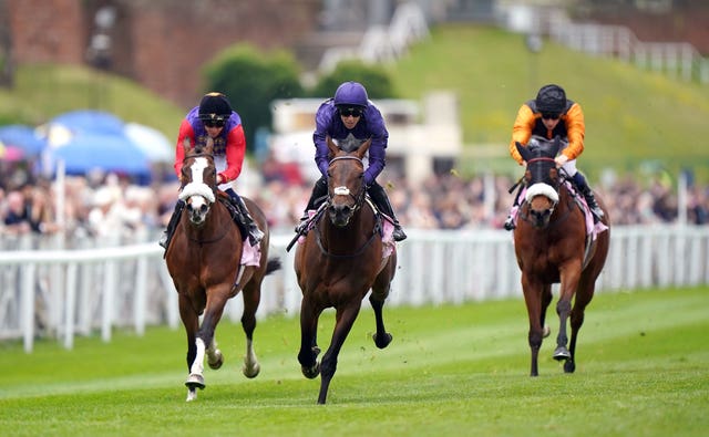 Flaming Rib (centre) runs in Hong Kong on Sunday