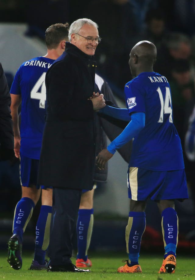 N'Golo Kante starred under Claudio Ranieri, left, at Leicester