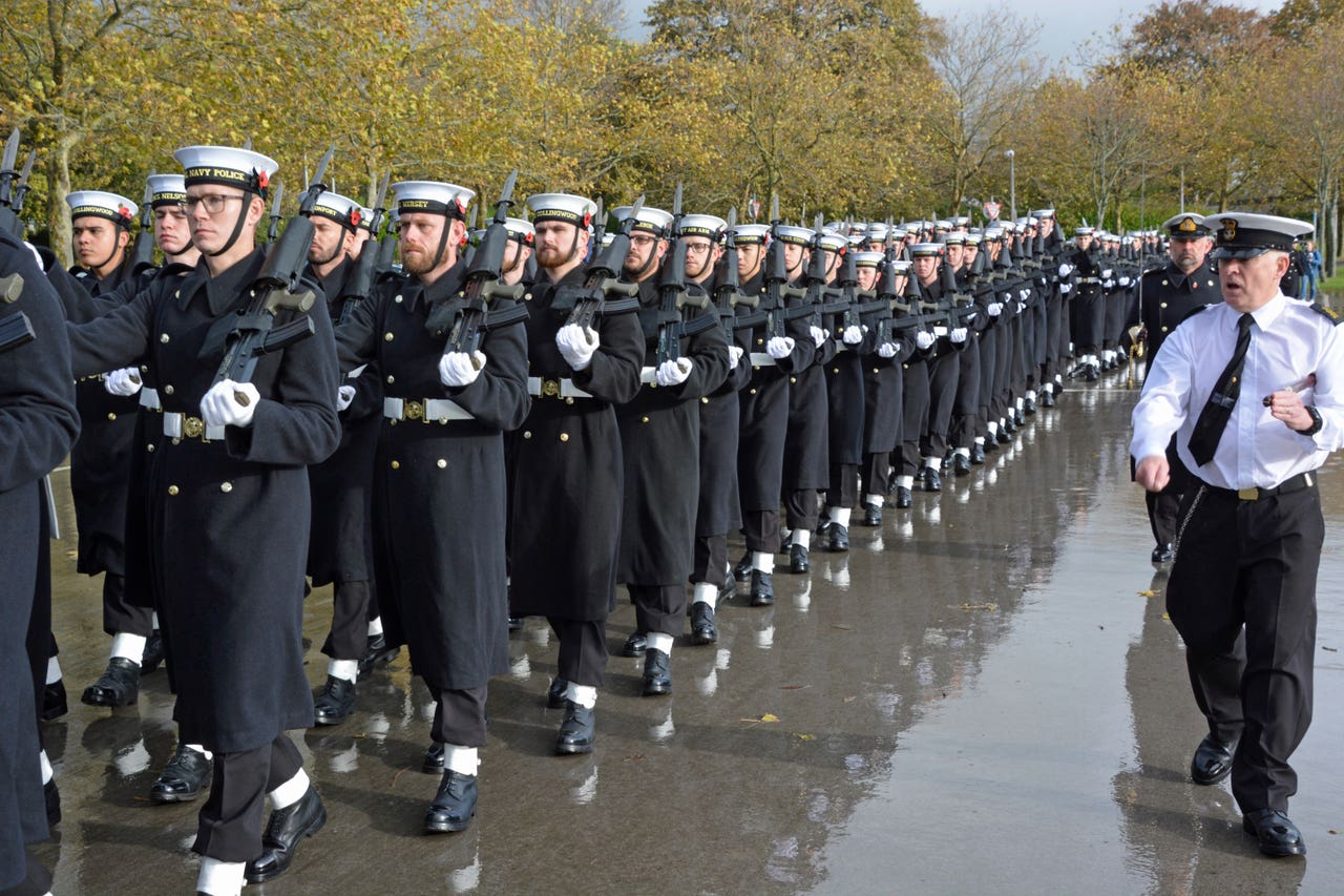 royal-navy-sailors-rehearse-for-remembrance-day-commemorations