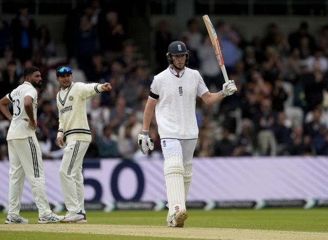 Zak Crawley celebrates reaching his half-century