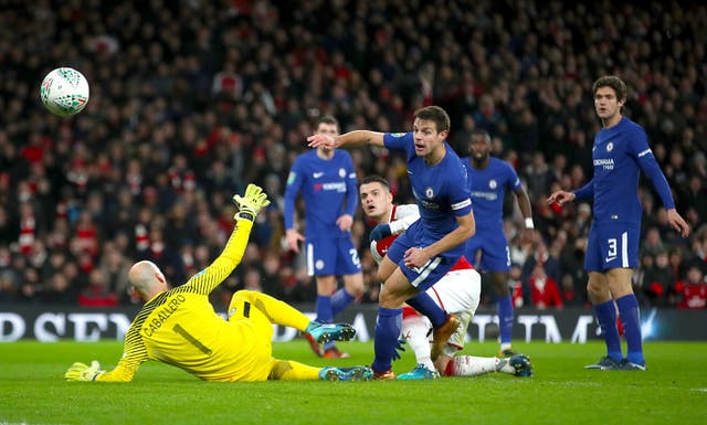 Xhaka scored the deciding goal as Arsenal reached the Carabao Cup final.