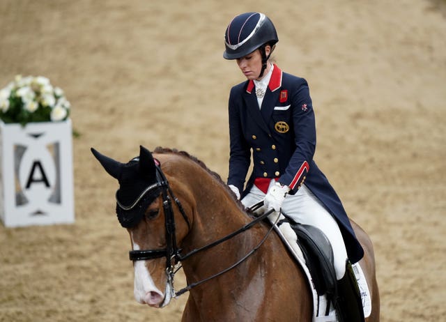 Charlotte Dujardin on a horse 