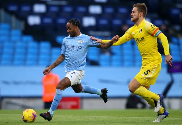 Raheem Sterling scores the opening goal 