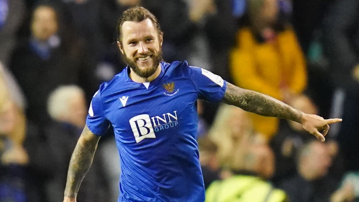 Stevie May impressed for St Johnstone (Jane Barlow/PA).