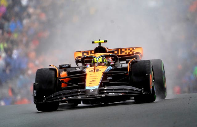 Lando Norris during third practice for the Dutch Grand Prix